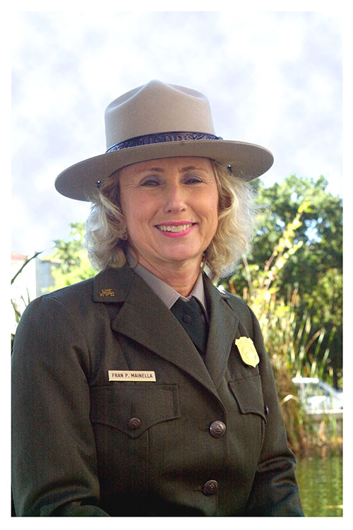 Woman in National Park Service ranger uniform